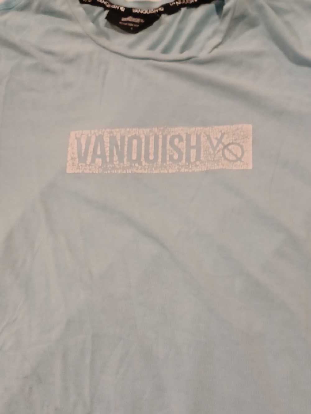 Vanquish Men's Light Blue Vanquish Logo Short Sleeve Tee